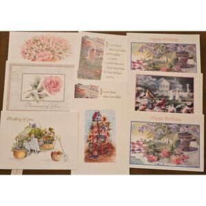 American Legion Auxiliary Vintage Greeting Cards Mixed Occasion W Envelopes(gg30